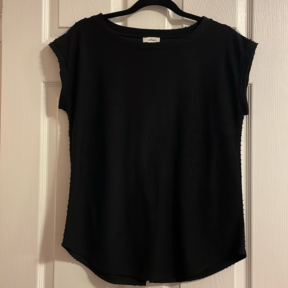 Wilfred black short sleeve shirt